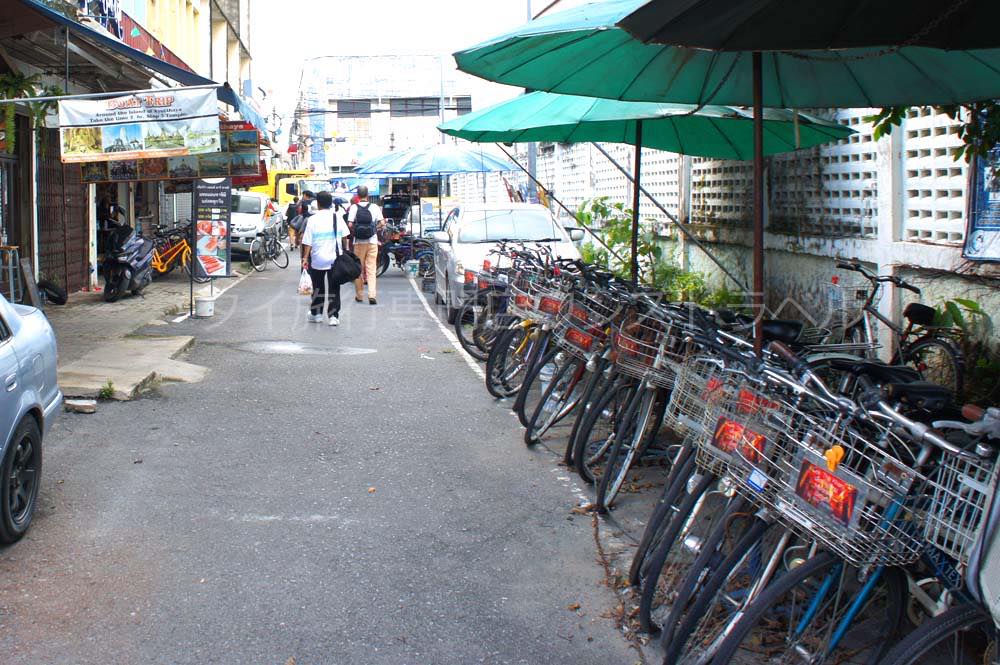 アユタヤのレンタルサイクル